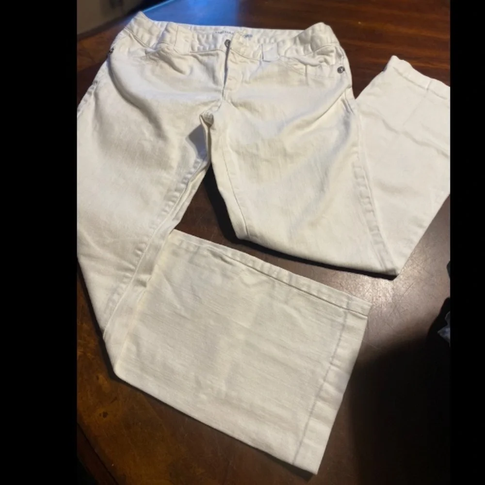 Michael Kors White Boot Cut Jeans